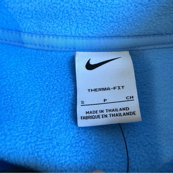 Nike Therma-Fit Victory Fleece Light Blue 1/2 Zip - Picture 3 of 5